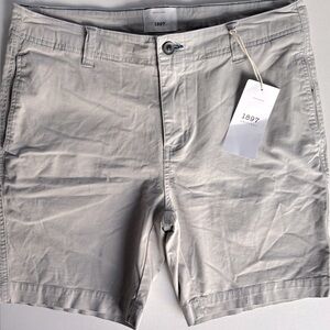 1897 Original 8" Heavy NWT Wash Twill Shorts for‎ Men in Light Grey Size 33